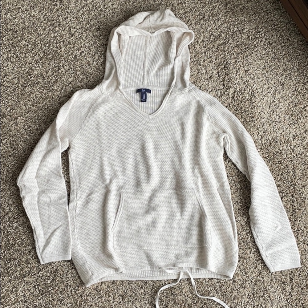 Tan, waffle weave hoodie